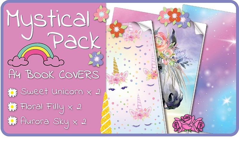 Mystical A4 School Book Cover Pack