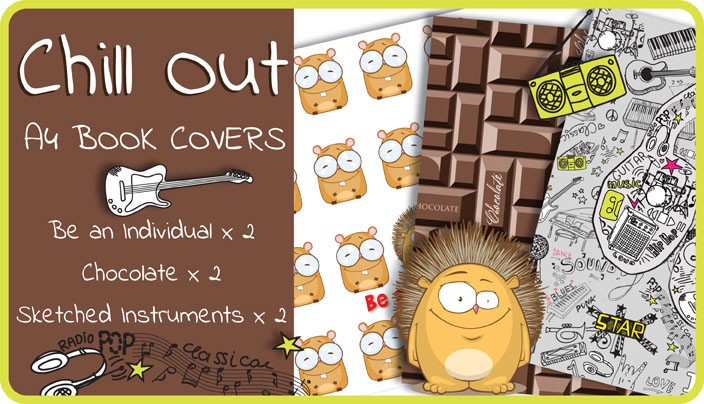 Chill Out A4 School Book Covers