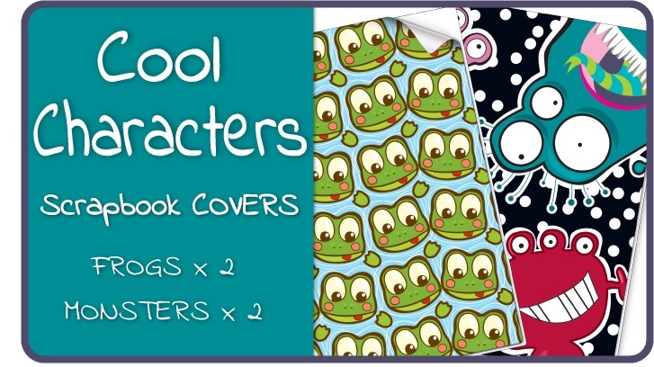 Cool Characters Scrapbook Cover Pack