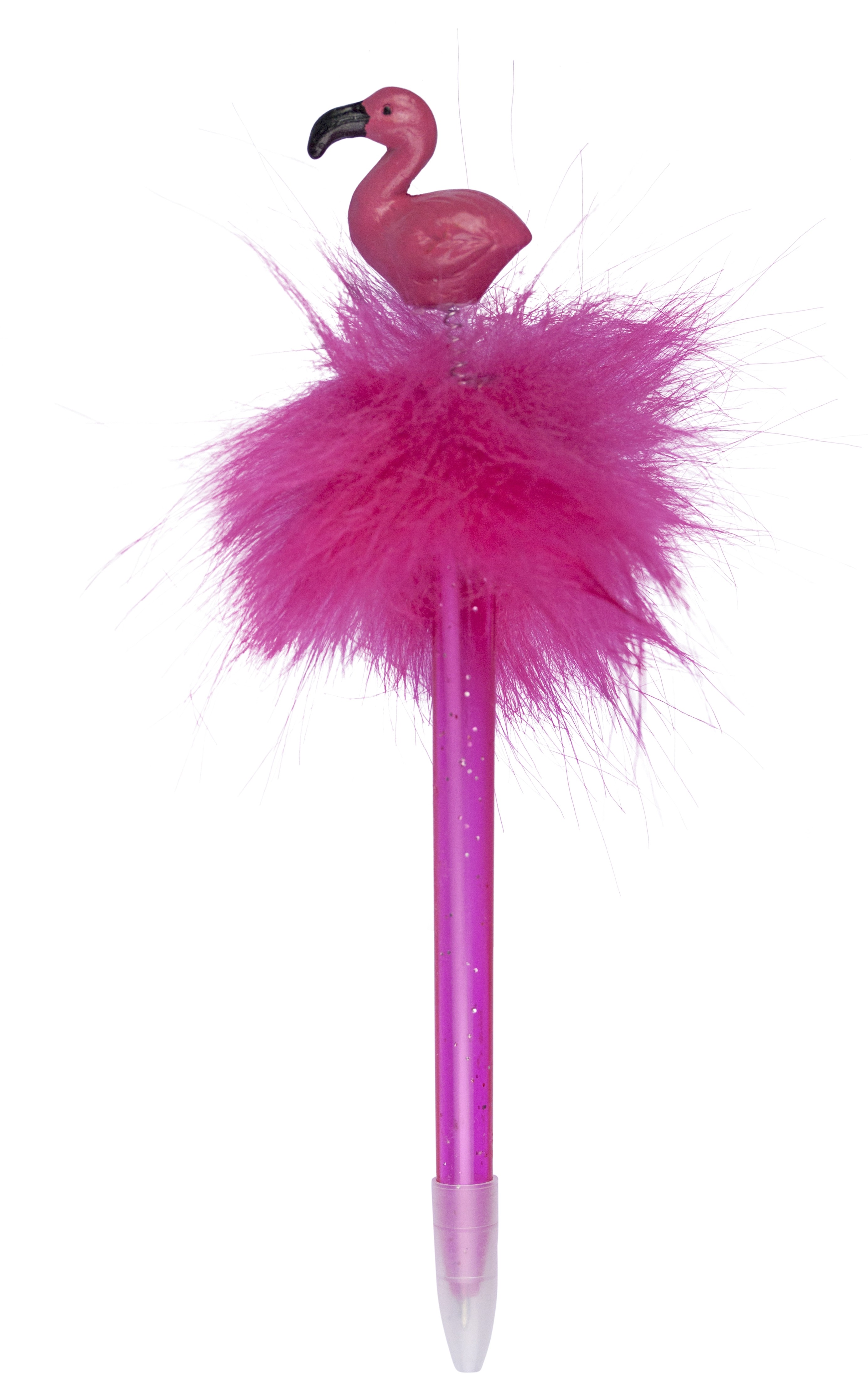 Fluffy Pink Flamingo Ballpoint Pen