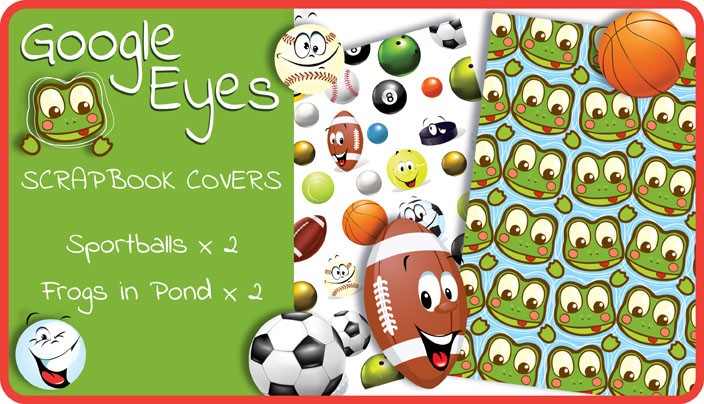 Google Eyes Scrapbook Cover Pack