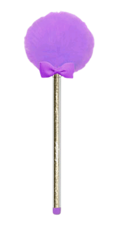 Lollipop Pen Purple & Gold - Pom Pom Pen