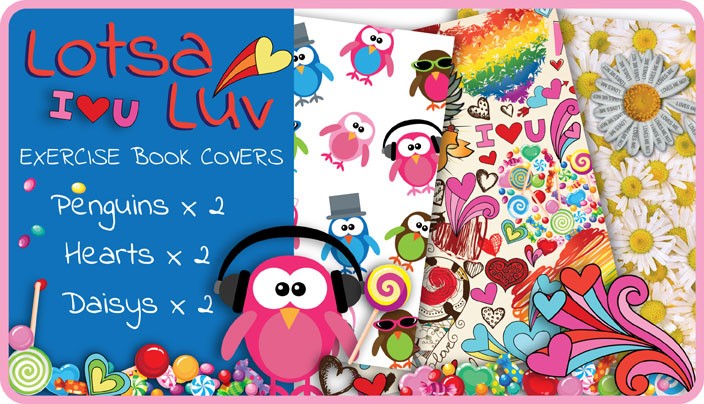 Lots-a-Luv Exercise Book Covers