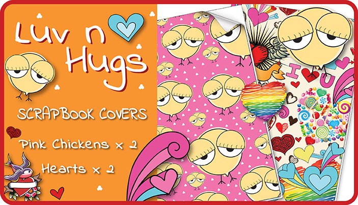Luv n Hugs Scrapbook Cover Pack