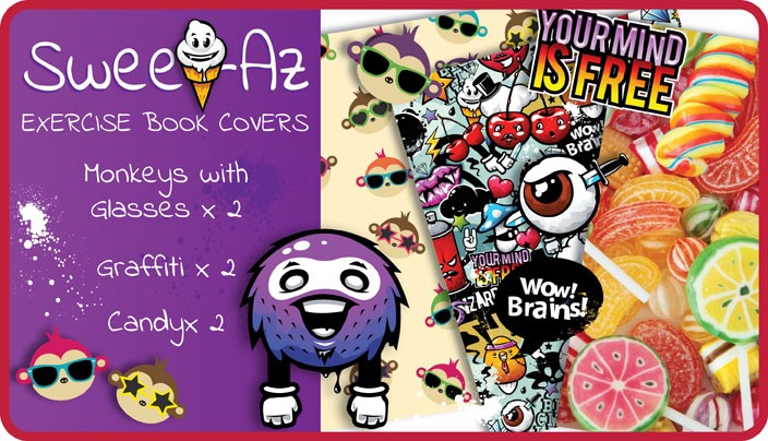 Sweet-Az Exercise Book Covers