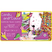 Candy and Colour Exercise Book Covers