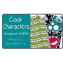 Cool Characters Scrapbook Cover Pack