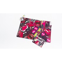 Lips & Vinyl Pencil Case & ID Cover Set