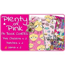 Plenty of Pink A4 School Book Cover Pack