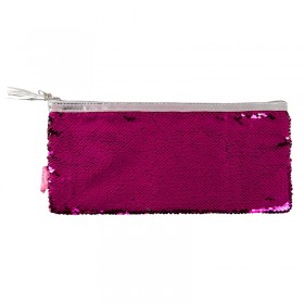 Sequin Reversible Colour Change Pink Silver Pencil Case 