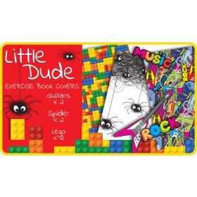 Little Dude School Exercise Book Covers (9x7) - 6 pack