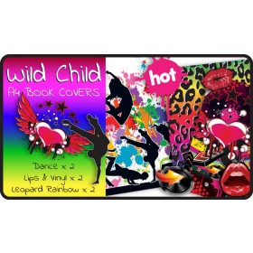 Wild Child Slip-On A4 School Book Covers - 6 pack