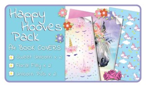 Happy Hooves A4 School Book Cover Pack