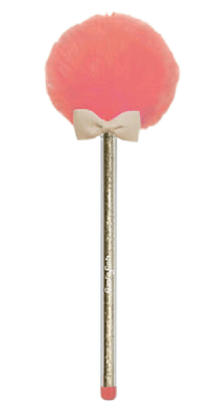 Lollipop Pen Peach & Gold - Pom Pom Pen