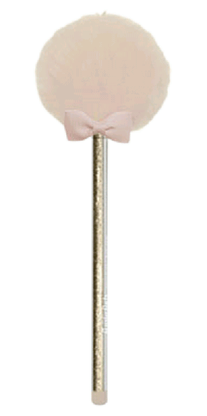 Lollipop Pen White & Gold - Pom Pom Pen