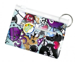 Graffiti Bag Tag, ID Holder, Student & Transport Card Holder