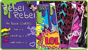 Rebel Rebel A4 School Book Cover Set