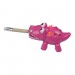 Pink Light-Up Crocodile Sharpener Set