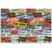 Number Plates A4 School Book Cover